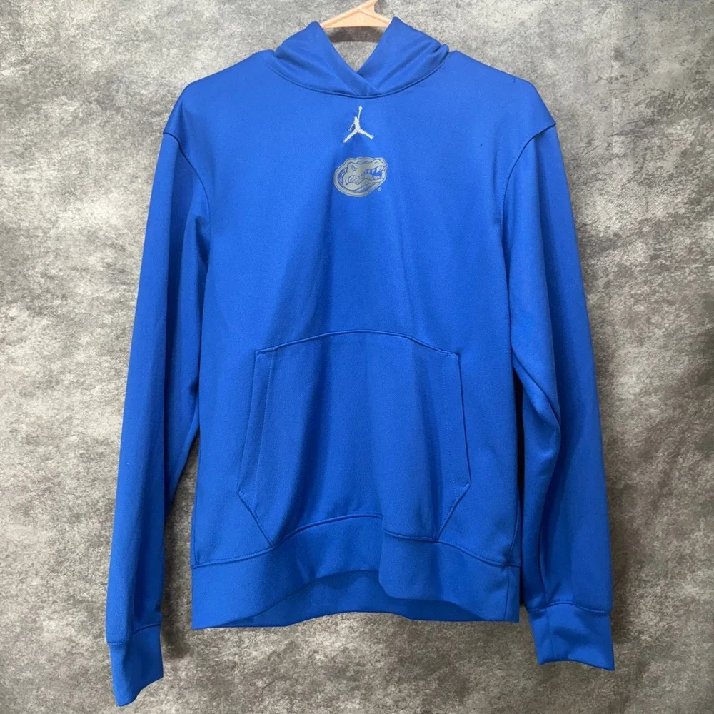 Nike Jordan Florida Gators Hoodie NCAA Pullover Sweatshirt Blue Mens Size S